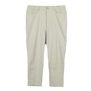 lululemon ABC Classic-Fit 5 Pocket Pant 32"L *Warpstreme Size 35 in Raw Linen